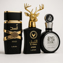 KIT 3 PERFUMES MASCULINOS ÁRABES (100ml cada) | ASAD LATTAFA + FAKHAR BLACK + AL NOBLE [ESQUENTA BLACK FRIDAY]