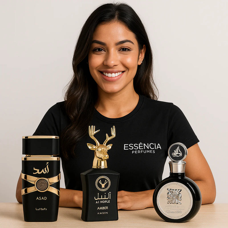 KIT 3 PERFUMES MASCULINOS ÁRABES (100ml cada) | ASAD LATTAFA + FAKHAR BLACK + AL NOBLE [ESQUENTA BLACK FRIDAY]