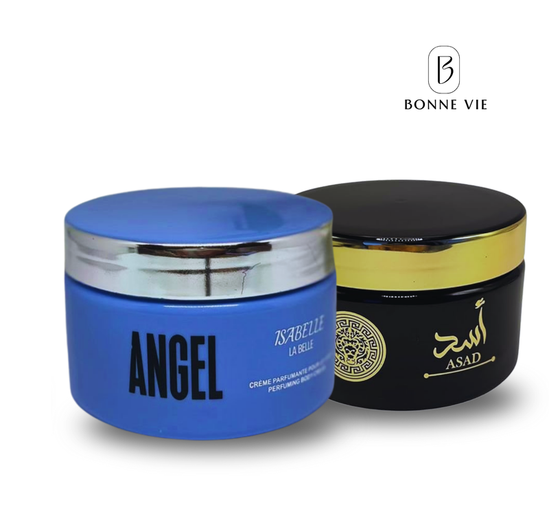 [ESQUENTA BLACK] Creme Hidratante - ANGEL + Asad Lattafa - Alta Fixação (250ml)